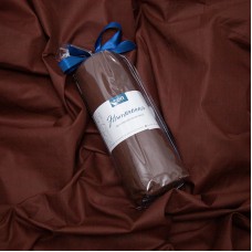 Простынь "НАТХНЕННЯ" с резинкой 180х200 см Шоколад