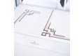 Комплект постільної білизни "MARIBOR SATIN" Line Brown, 50х70 євро - Фото 2