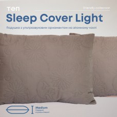 Подушка "SLEEPCOVER LIGHT" 50*70 см (650г) (microfiber) Капучіно