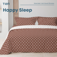 Комплект постельного белья ТЕП "Happy Sleep" Cappuccino Dots, 50x70 полуторный