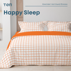 Комплект постельного белья ТЕП "Happy Sleep" TERRACOTTA Check, 50x70 евро