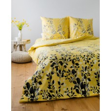 Комплект постельного белья "Everyday collection" двуспальный Black and Yellow