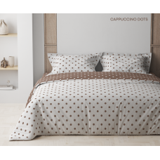 Комплект постельного белья ТЕП "Happy Sleep" Cappuccino Dots, 50x70 двуспальный