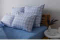 Комплект постельного белья "ТЕП" Blue Check, 70x70 полуторный - Фото 6