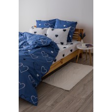 Комплект постільної білизни ТЕП "Happy Sleep" NAVY BLUE LOVE 31, 50x70 двоспальний