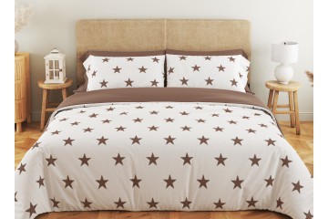 Комплект постельного белья ТЕП "Soft dreams" Morning Star Cappuccino, 70x70 двуспальный