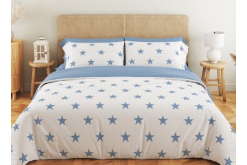 Комплект постельного белья ТЕП "Soft dreams" Morning Star Blue, 70x70 двуспальный