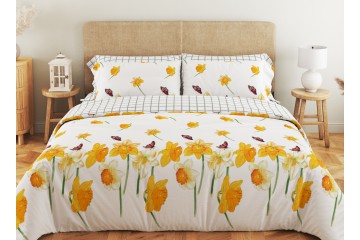 Комплект постельного белья ТЕП "Soft dreams" Нарцис, 70x70 двуспальный