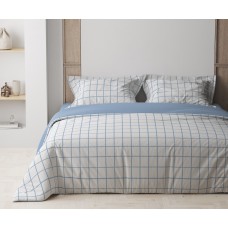 Комплект постельного белья ТЕП "Happy Sleep" Blue Check, 50x70 двуспальный