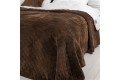 Покривало ТЕП "VELOUR" 150*210 см коричневе/ромб круглий - Фото 10