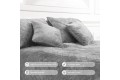 Покривало ТЕП "VELOUR" 180*240 см світло сірий/ромб круглий - Фото 4