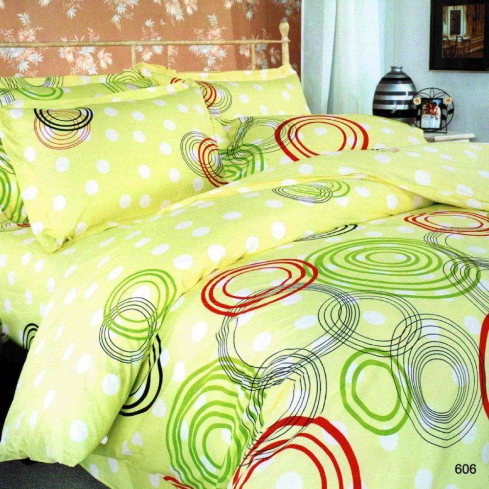 Комплект постельного белья "ТЕП" полуторный Круги цветные 70х70